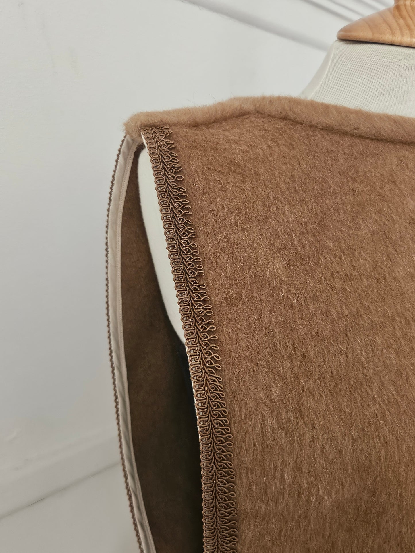 Le Capelet Charlotte Biarritz Camel Effet Poils de Sanglier